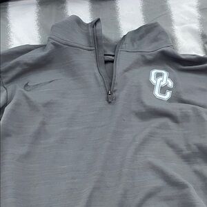 Nike Men's Gray Zip-Up Sweater Oldham county